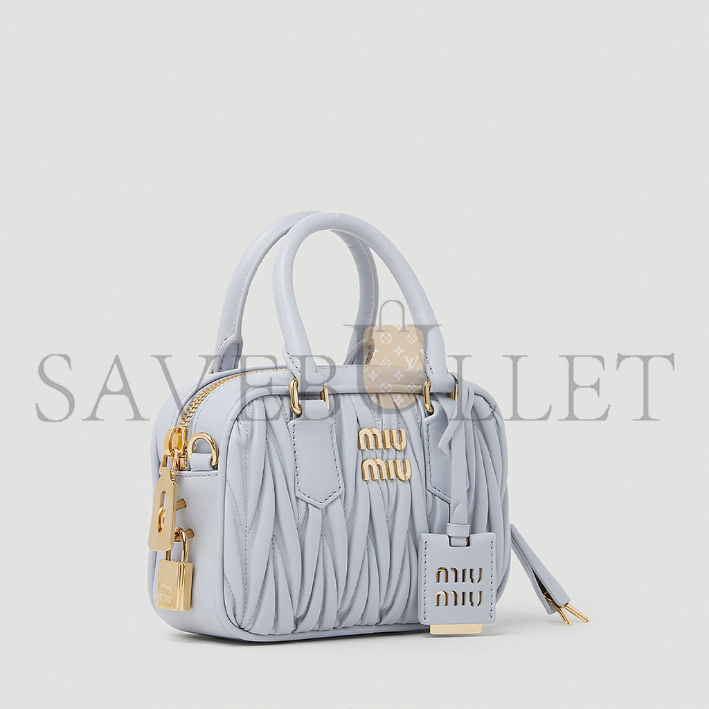 MIU MIU ARCADIE MATELASSÉ HANDBAG 5BB123 (19*13*6cm)